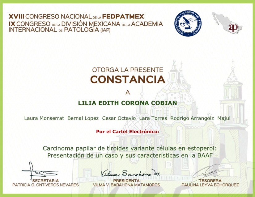 CONSTANCIA CELULAS EN ESTOPEROL